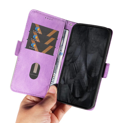 For Google Pixel 8 Pro Rhombus Imprinted Phone Case Stand Wallet Leather Phone Cover