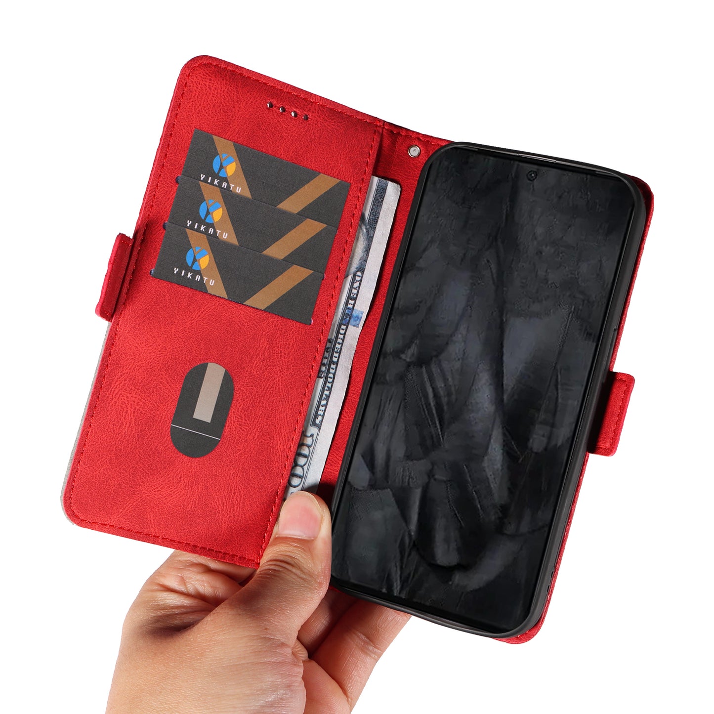 For Google Pixel 8 Pro Rhombus Imprinted Phone Case Stand Wallet Leather Phone Cover