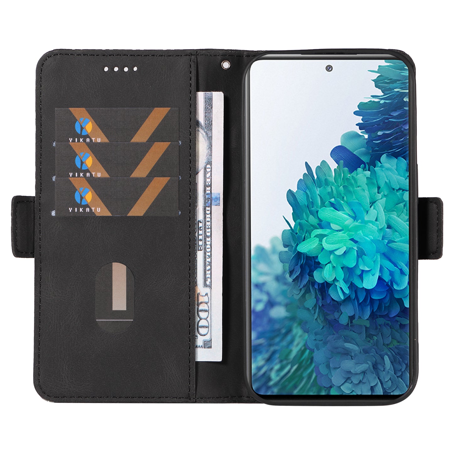 For Samsung Galaxy S20 FE / S20 FE 5G / S20 FE 2022 / S20 Lite Color Splicing Leather Case Rhombus Imprinted Wallet Stand Phone Cover