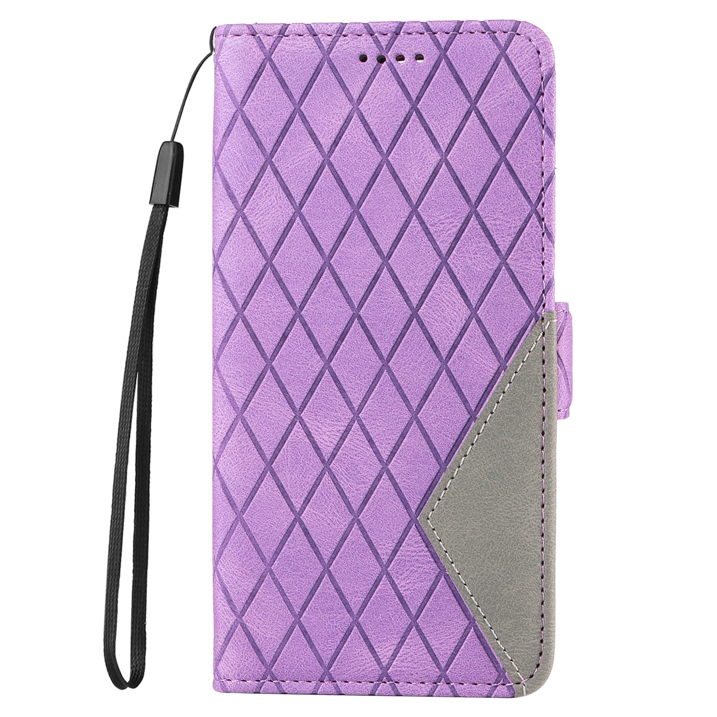 For Samsung Galaxy A22 4G (EU Version) / M32 (India Version) / M32 (Global Version) 4G / F22 / M22 Wallet Stand Leather Case Rhombus Imprinted Phone Cover