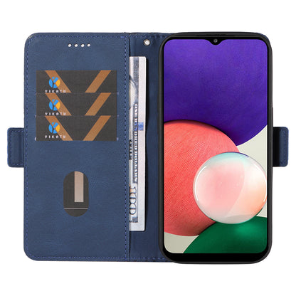 For Samsung Galaxy A22 4G (EU Version) / M32 (India Version) / M32 (Global Version) 4G / F22 / M22 Wallet Stand Leather Case Rhombus Imprinted Phone Cover