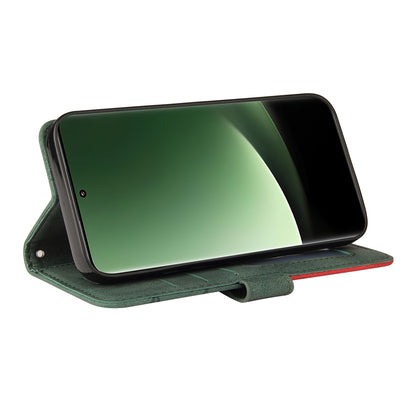 KT Leather Series-1 For Xiaomi 13 Ultra Dual-color Splicing Phone Case Leather Wallet Stand Cover