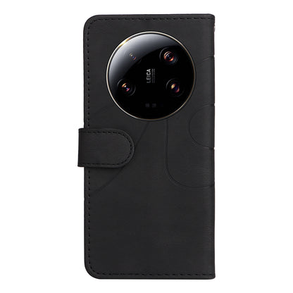 KT Leather Series-1 For Xiaomi 13 Ultra Dual-color Splicing Phone Case Leather Wallet Stand Cover