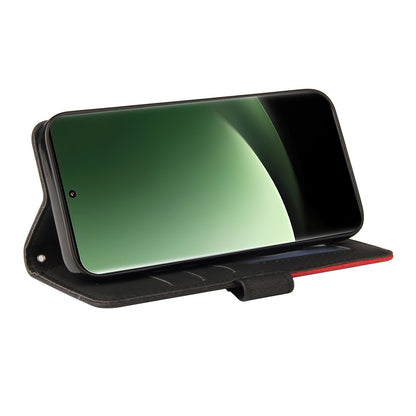 KT Leather Series-1 For Xiaomi 13 Ultra Dual-color Splicing Phone Case Leather Wallet Stand Cover