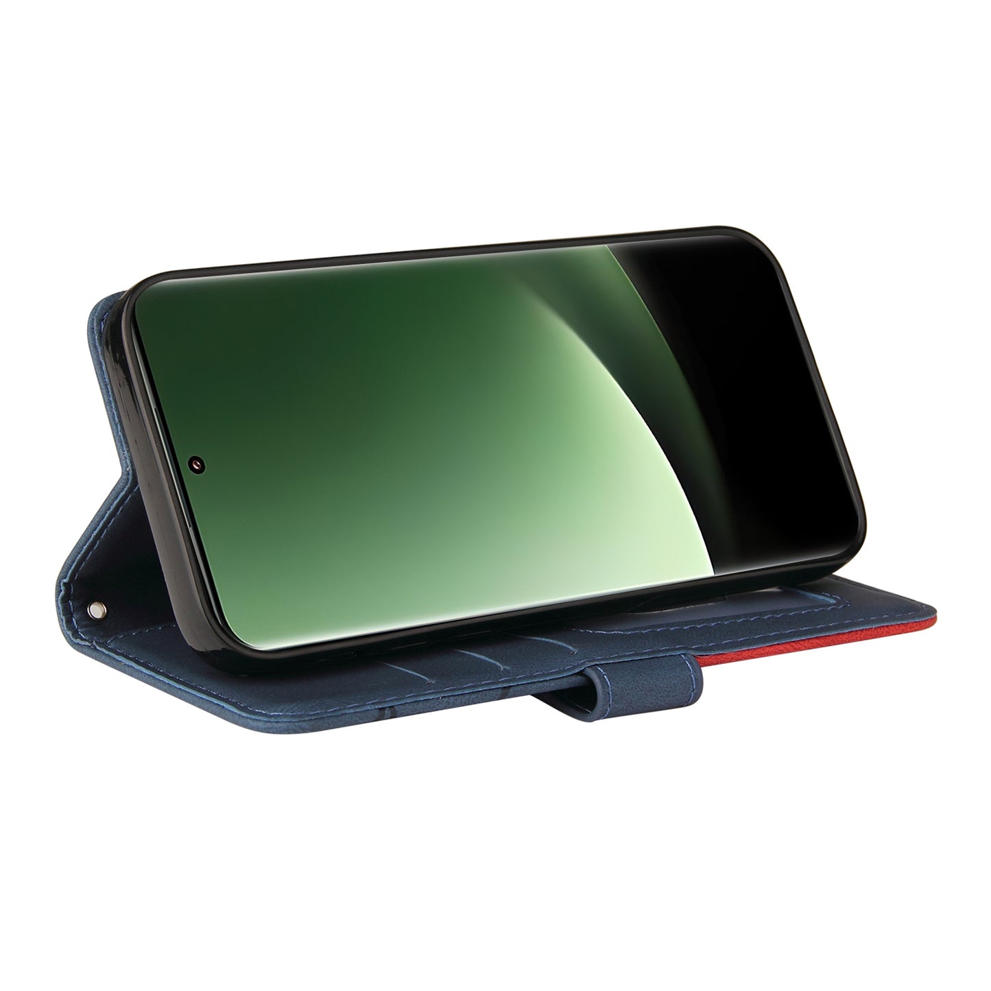 KT Leather Series-1 For Xiaomi 13 Ultra Dual-color Splicing Phone Case Leather Wallet Stand Cover