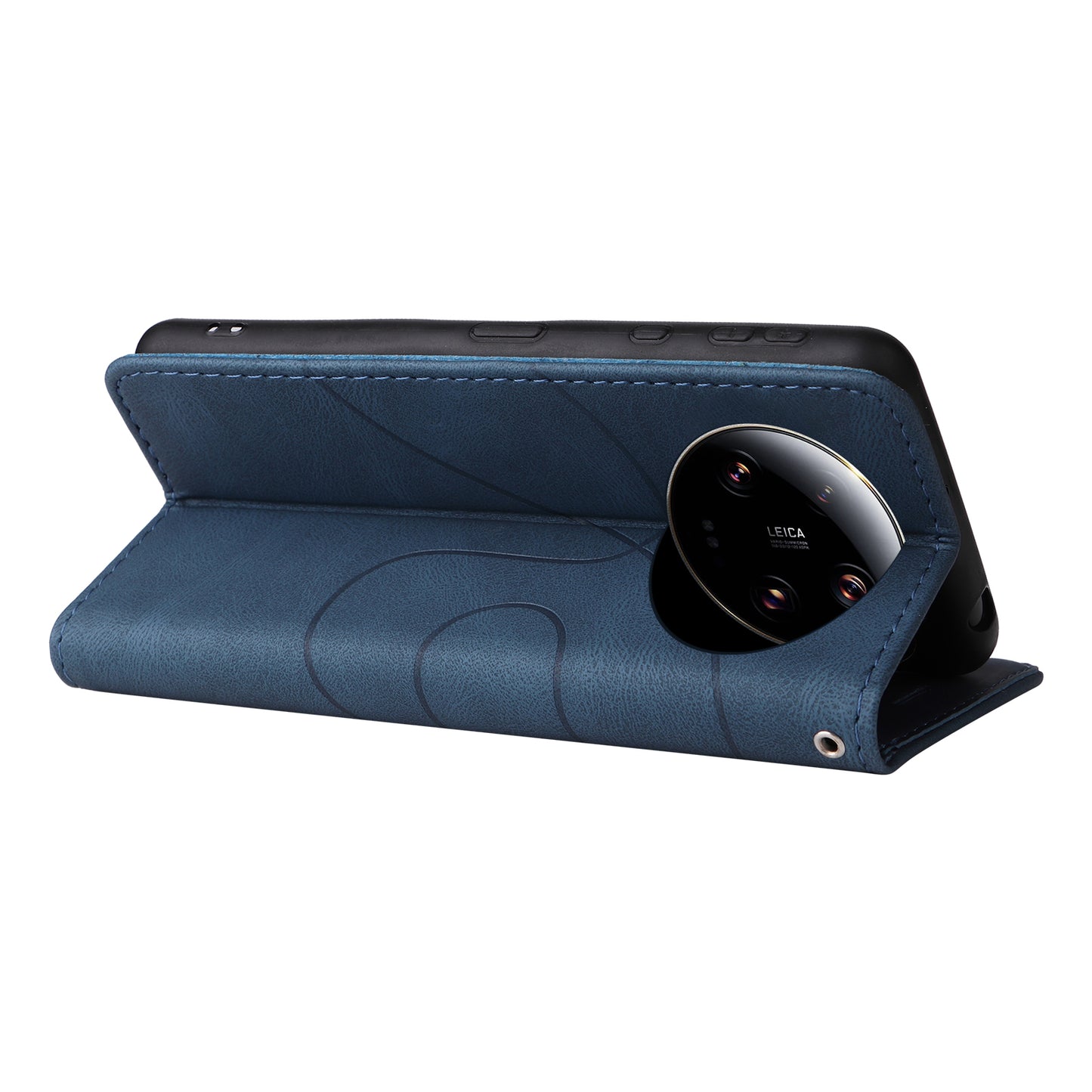 KT Leather Series-1 For Xiaomi 13 Ultra Dual-color Splicing Phone Case Leather Wallet Stand Cover