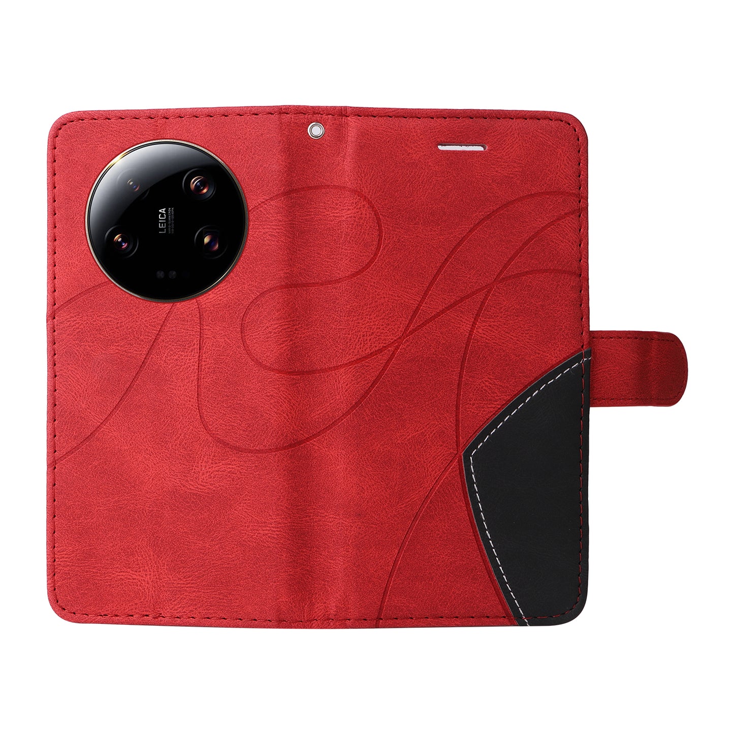 KT Leather Series-1 For Xiaomi 13 Ultra Dual-color Splicing Phone Case Leather Wallet Stand Cover