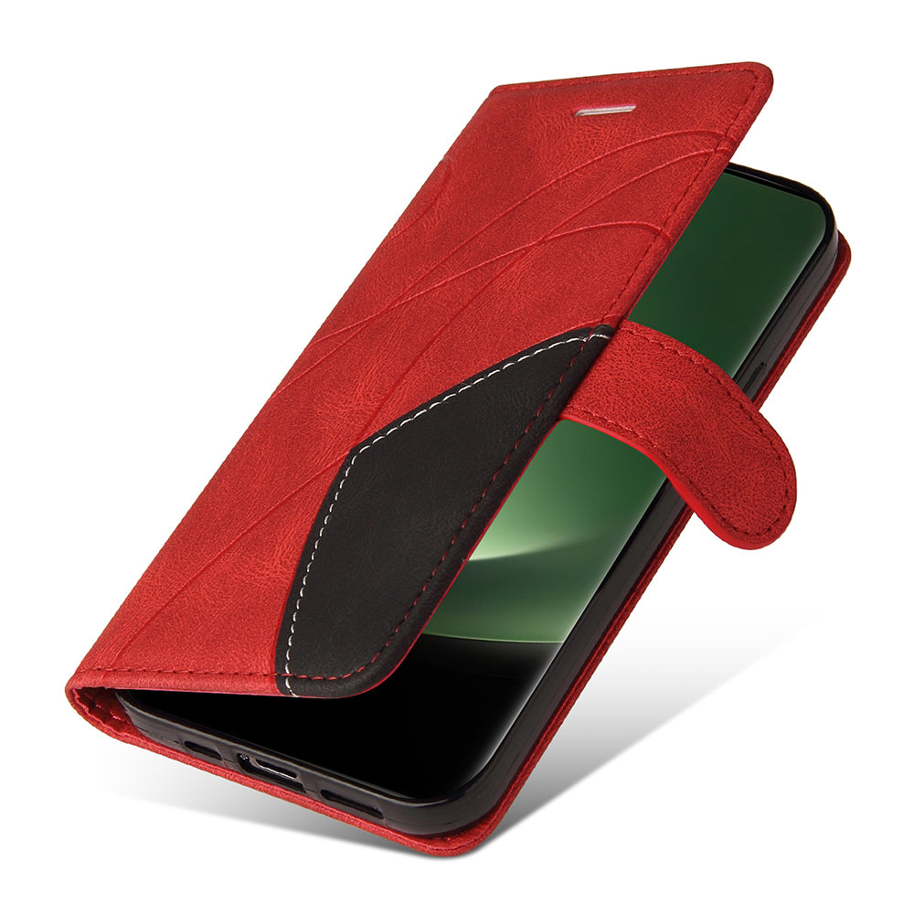 KT Leather Series-1 For Xiaomi 13 Ultra Dual-color Splicing Phone Case Leather Wallet Stand Cover