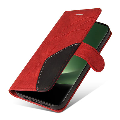 KT Leather Series-1 For Xiaomi 13 Ultra Dual-color Splicing Phone Case Leather Wallet Stand Cover