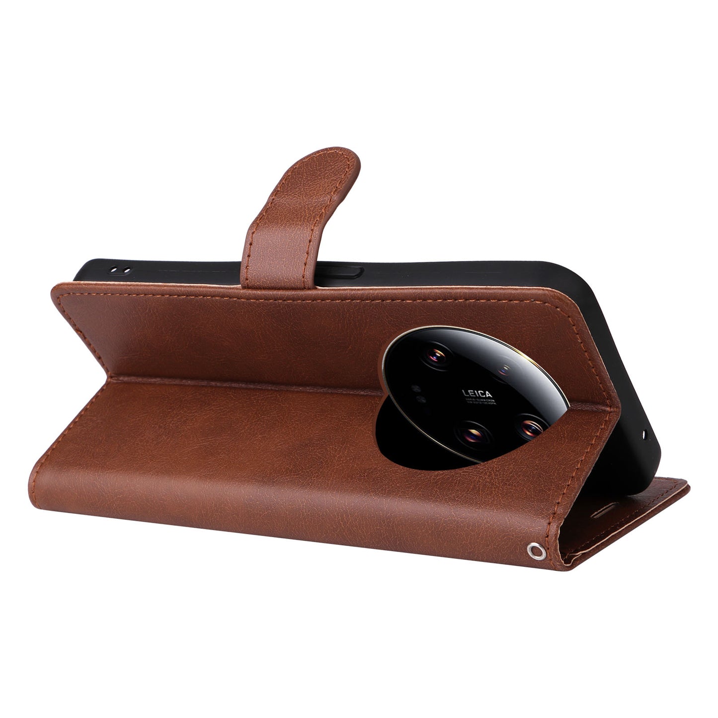 KT Leather Series-2 For Xiaomi 13 Ultra Solid Color Stand Cover PU Leather Wallet Phone Case