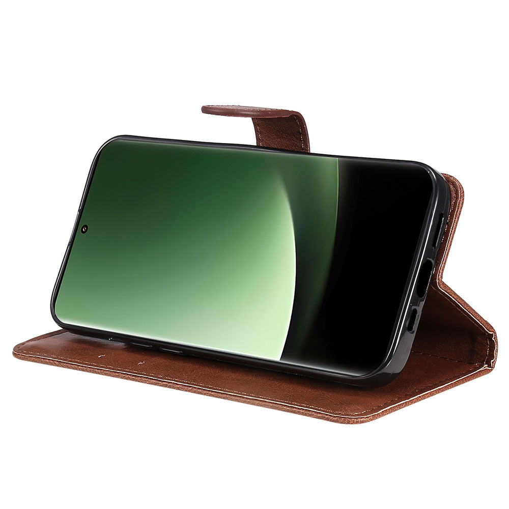 KT Leather Series-2 For Xiaomi 13 Ultra Solid Color Stand Cover PU Leather Wallet Phone Case