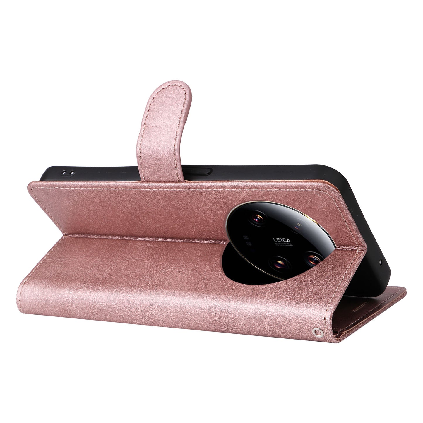 KT Leather Series-2 For Xiaomi 13 Ultra Solid Color Stand Cover PU Leather Wallet Phone Case