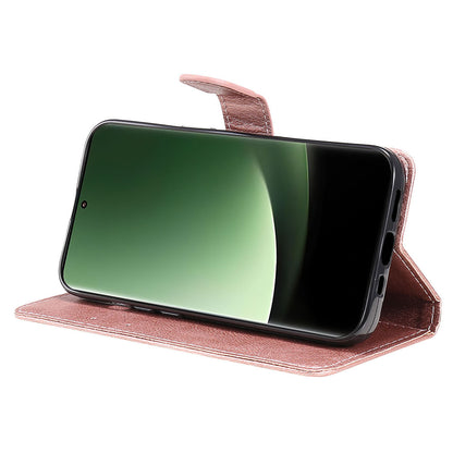 KT Leather Series-2 For Xiaomi 13 Ultra Solid Color Stand Cover PU Leather Wallet Phone Case