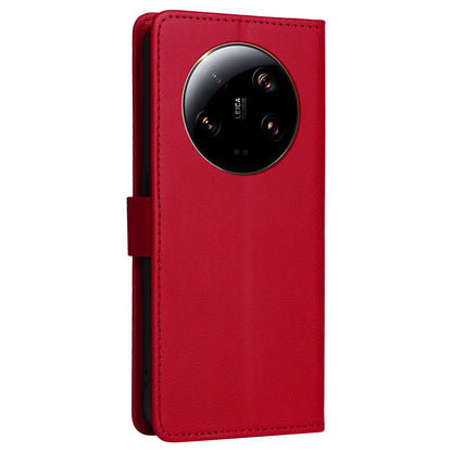 KT Leather Series-2 For Xiaomi 13 Ultra Solid Color Stand Cover PU Leather Wallet Phone Case