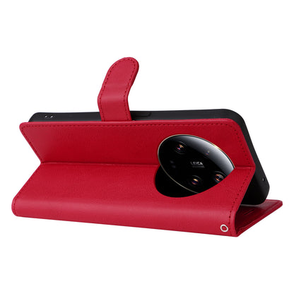 KT Leather Series-2 For Xiaomi 13 Ultra Solid Color Stand Cover PU Leather Wallet Phone Case