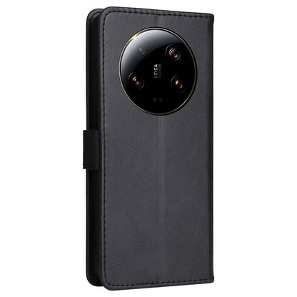 KT Leather Series-2 For Xiaomi 13 Ultra Solid Color Stand Cover PU Leather Wallet Phone Case