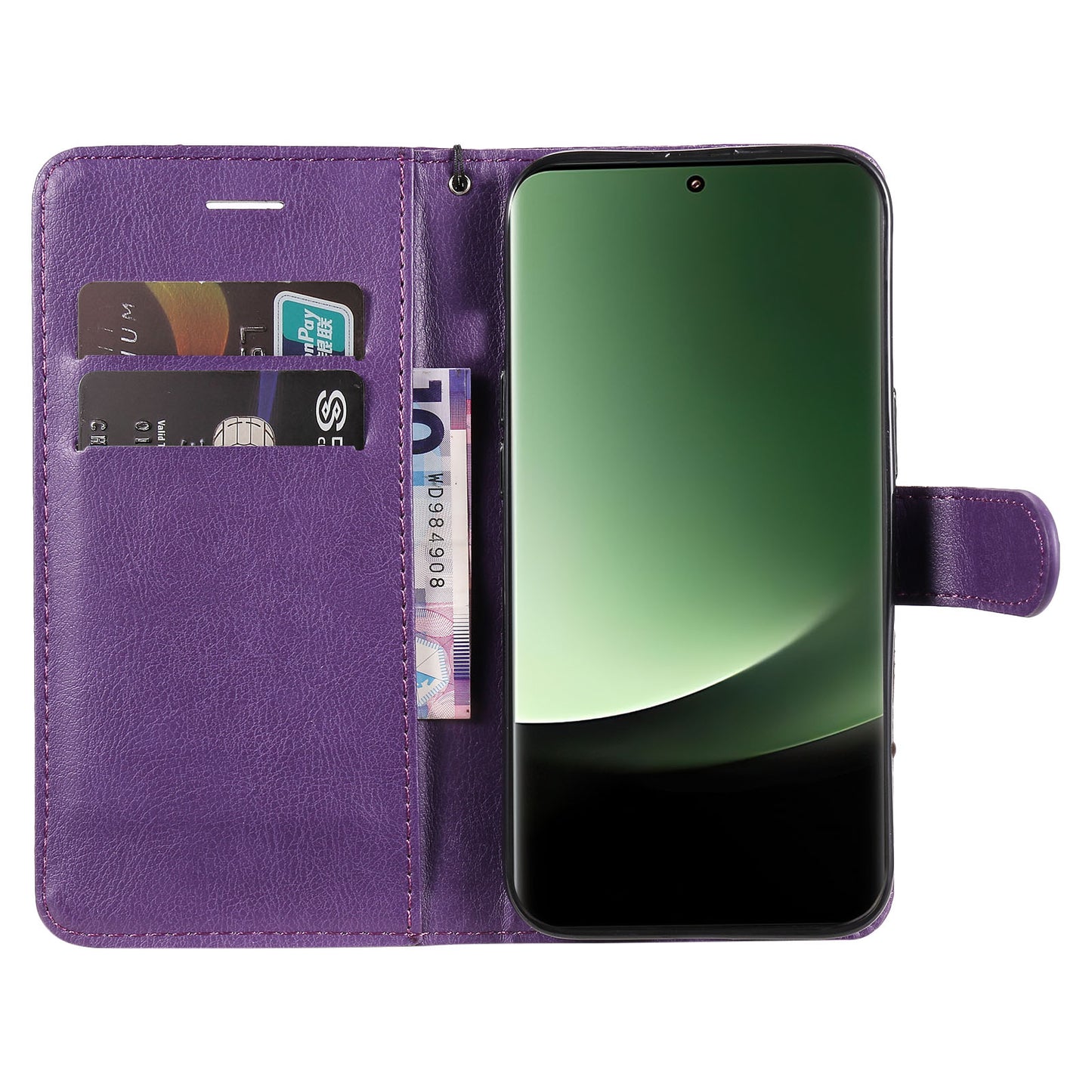 KT Leather Series-2 For Xiaomi 13 Ultra Solid Color Stand Cover PU Leather Wallet Phone Case