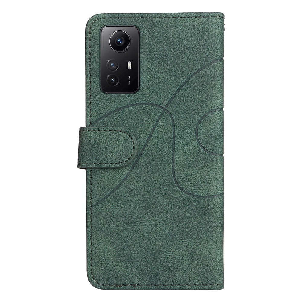 KT Leather Series-1 For Xiaomi Redmi Note 12S 4G / Note 11 4G (Qualcomm) / Note 11S 4G Color Splicing Leather Phone Case Wallet Stand Cover
