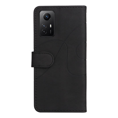 KT Leather Series-1 For Xiaomi Redmi Note 12S 4G / Note 11 4G (Qualcomm) / Note 11S 4G Color Splicing Leather Phone Case Wallet Stand Cover