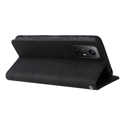 KT Leather Series-1 For Xiaomi Redmi Note 12S 4G / Note 11 4G (Qualcomm) / Note 11S 4G Color Splicing Leather Phone Case Wallet Stand Cover