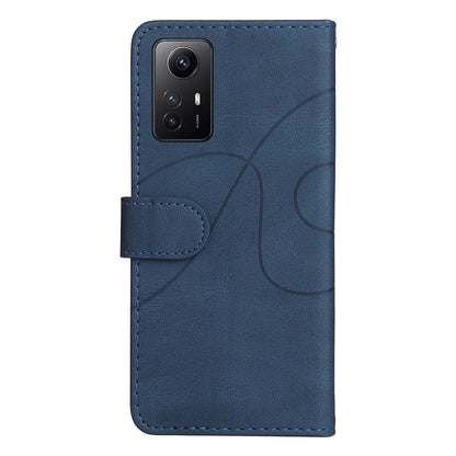 KT Leather Series-1 For Xiaomi Redmi Note 12S 4G / Note 11 4G (Qualcomm) / Note 11S 4G Color Splicing Leather Phone Case Wallet Stand Cover