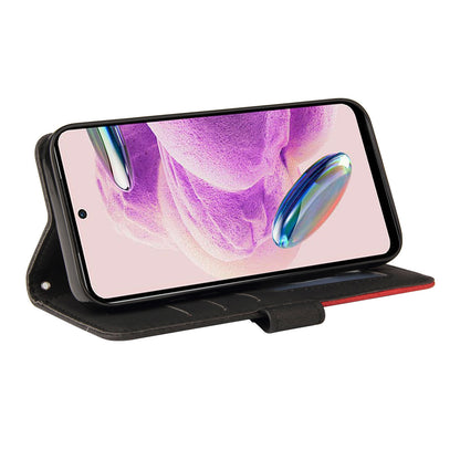 KT Leather Series-1 For Xiaomi Redmi Note 12S 4G / Note 11 4G (Qualcomm) / Note 11S 4G Color Splicing Leather Phone Case Wallet Stand Cover