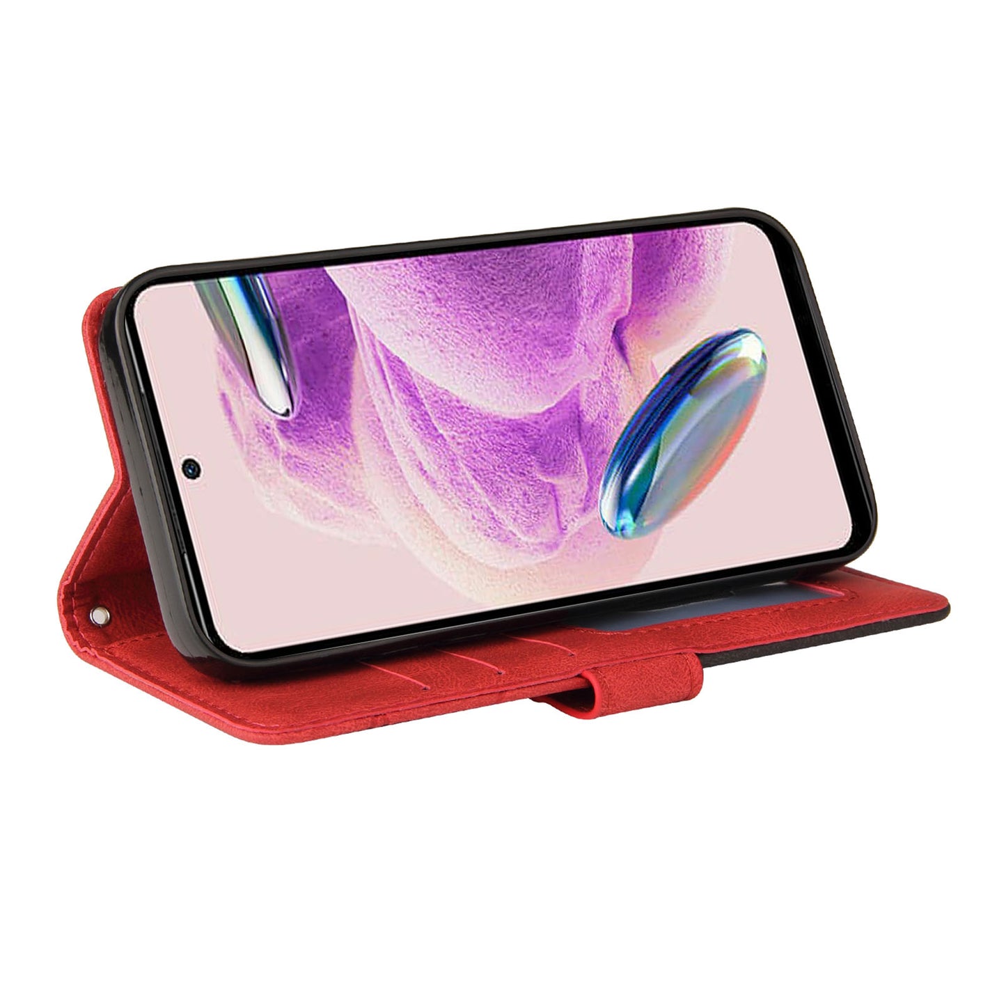 KT Leather Series-1 For Xiaomi Redmi Note 12S 4G / Note 11 4G (Qualcomm) / Note 11S 4G Color Splicing Leather Phone Case Wallet Stand Cover