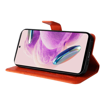 KT Imprinting Flower Series-2 For Xiaomi Redmi Note 12S 4G / Note 11 4G (Qualcomm) / Note 11S 4G Cellphone Leather Case Butterfly Imprint Wallet Stand Cover