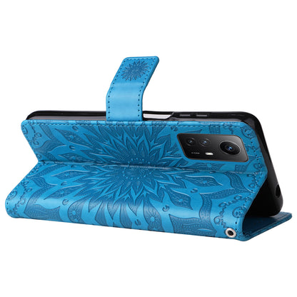 For Xiaomi Redmi Note 12S 4G / Note 11 4G (Qualcomm) / Note 11S 4G KT Imprinting Flower Series-1 PU Leather Stand Wallet Cover Anti-fall Phone Case with Strap