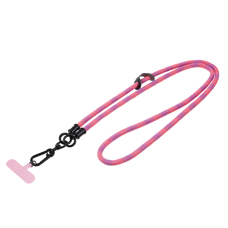 TPU Case for iPhone 12 / 12 Pro 6.1 inch 2.5mm Four Corner Anti-Drop Phone Cover with Long Lanyard