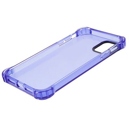 TPU Case for iPhone 12 / 12 Pro 6.1 inch 2.5mm Four Corner Anti-Drop Phone Cover with Long Lanyard
