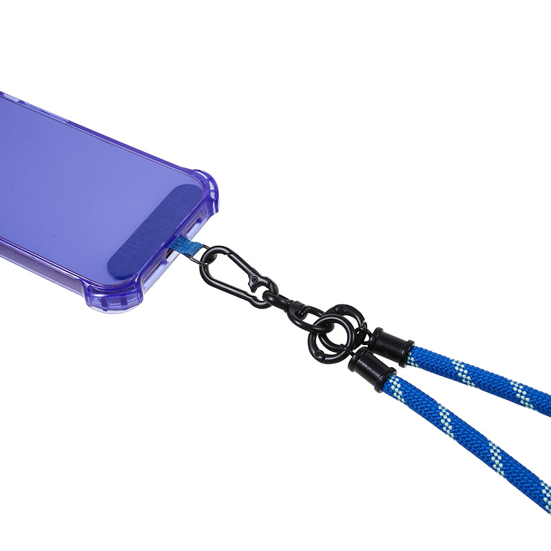 TPU Case for iPhone 12 / 12 Pro 6.1 inch 2.5mm Four Corner Anti-Drop Phone Cover with Long Lanyard