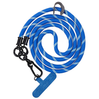 TPU Case for iPhone 12 / 12 Pro 6.1 inch 2.5mm Four Corner Anti-Drop Phone Cover with Long Lanyard