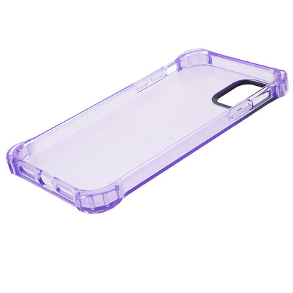 TPU Case for iPhone 12 / 12 Pro 6.1 inch 2.5mm Four Corner Anti-Drop Phone Cover with Long Lanyard