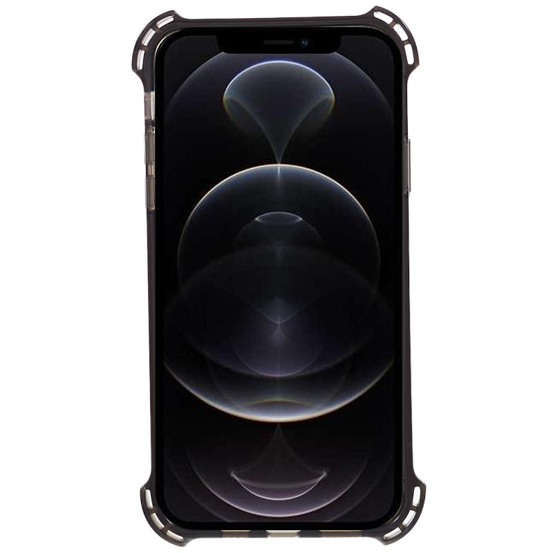 TPU Case for iPhone 12 / 12 Pro 6.1 inch 2.5mm Four Corner Anti-Drop Phone Cover with Long Lanyard