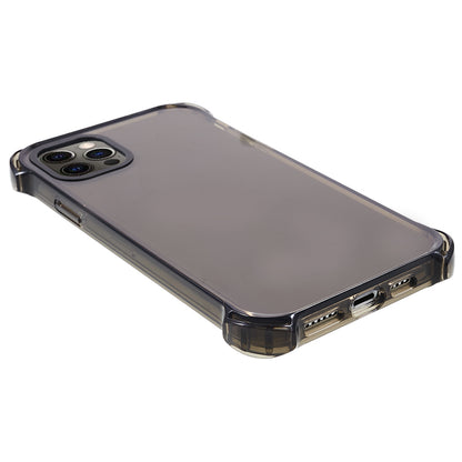 TPU Case for iPhone 12 / 12 Pro 6.1 inch 2.5mm Four Corner Anti-Drop Phone Cover with Long Lanyard