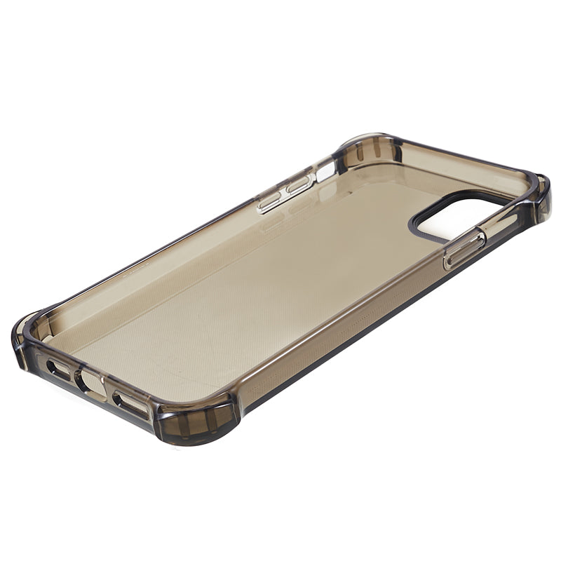 TPU Case for iPhone 12 / 12 Pro 6.1 inch 2.5mm Four Corner Anti-Drop Phone Cover with Long Lanyard