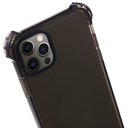 TPU Case for iPhone 12 / 12 Pro 6.1 inch 2.5mm Four Corner Anti-Drop Phone Cover with Long Lanyard