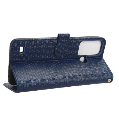 Phone Case for ZTE Blade A53 , Wallet Stand Dot Imprinted Anti-Scratch PU Leather Phone Cover