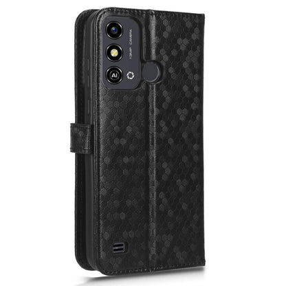 Phone Case for ZTE Blade A53 , Wallet Stand Dot Imprinted Anti-Scratch PU Leather Phone Cover