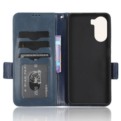 Phone Cover for ZTE Axon 40 Lite Imprinted Triangle Stand Shell PU Leather Wallet Case