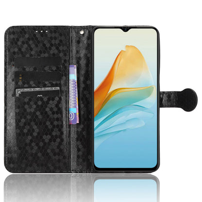 Drop-proof Case for ZTE Axon 40 Lite , Dot Imprinted PU Leather Wallet Stand Phone Cover