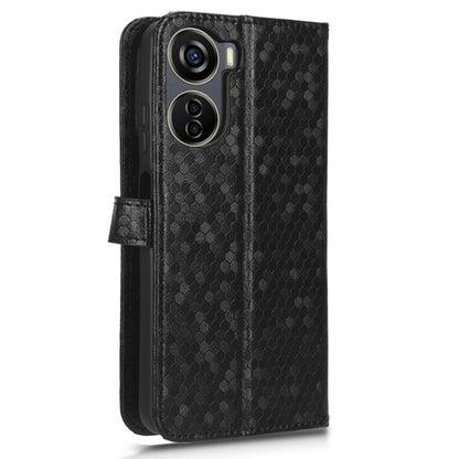 Drop-proof Case for ZTE Axon 40 Lite , Dot Imprinted PU Leather Wallet Stand Phone Cover