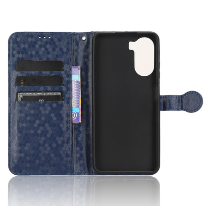 Drop-proof Case for ZTE Axon 40 Lite , Dot Imprinted PU Leather Wallet Stand Phone Cover
