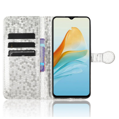 Drop-proof Case for ZTE Axon 40 Lite , Dot Imprinted PU Leather Wallet Stand Phone Cover