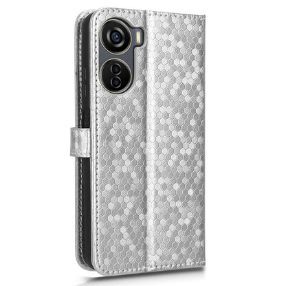 Drop-proof Case for ZTE Axon 40 Lite , Dot Imprinted PU Leather Wallet Stand Phone Cover