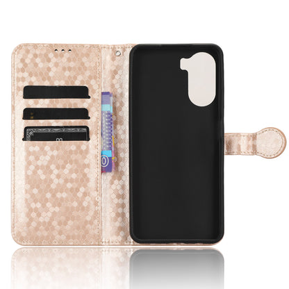 Drop-proof Case for ZTE Axon 40 Lite , Dot Imprinted PU Leather Wallet Stand Phone Cover