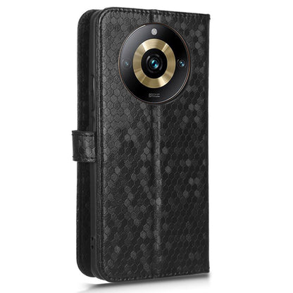 Anti-Scratch Phone Case for Realme 11 Pro+ 5G / 11 Pro 5G , Wallet Stand Dot Imprinted PU Leather Phone Cover