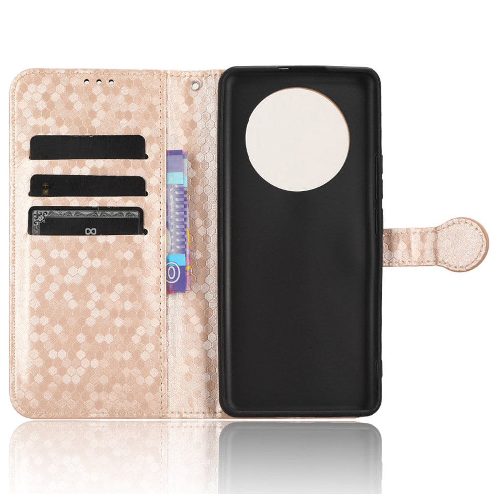 Anti-Scratch Phone Case for Realme 11 Pro+ 5G / 11 Pro 5G , Wallet Stand Dot Imprinted PU Leather Phone Cover