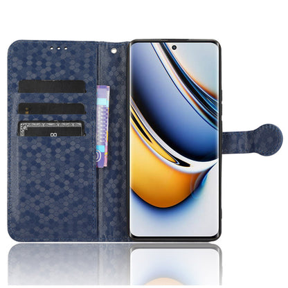 Anti-Scratch Phone Case for Realme 11 Pro+ 5G / 11 Pro 5G , Wallet Stand Dot Imprinted PU Leather Phone Cover